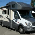 Exterior front view of the 2017 Winnebago View 24G Class C RV showcasing its sleek design.