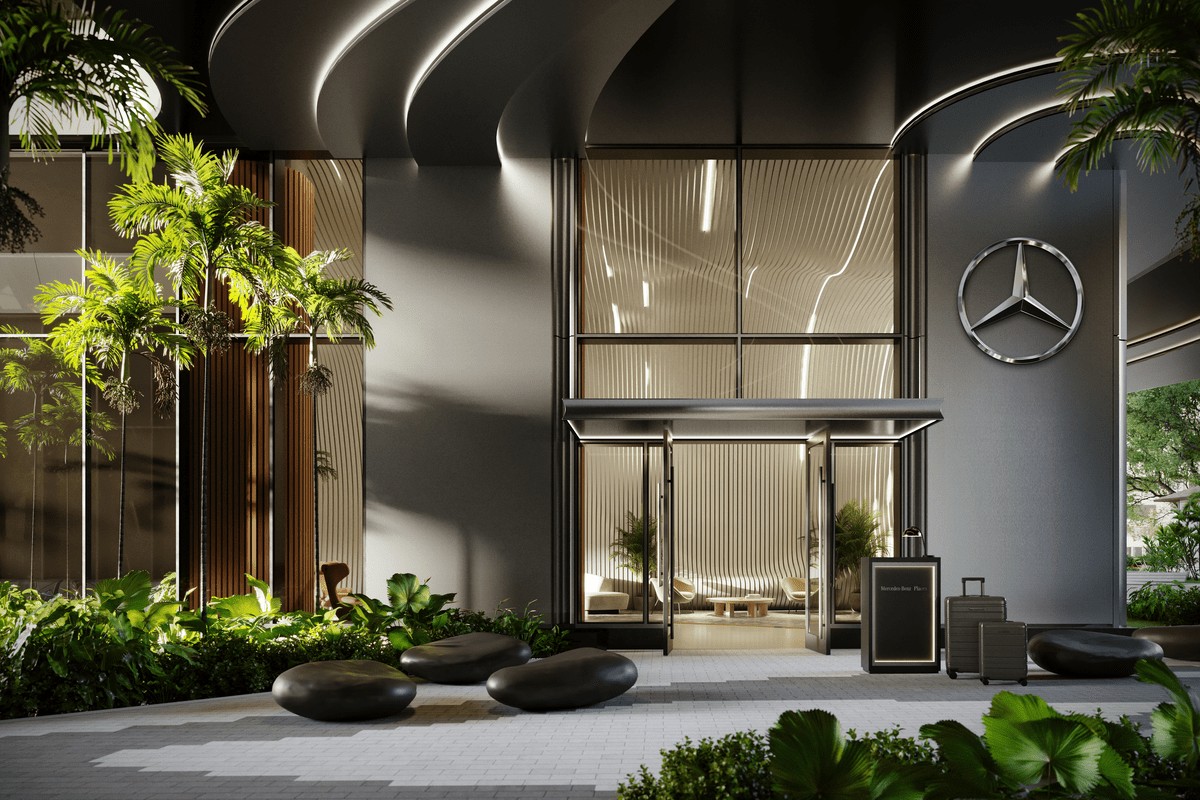 Mercedes Benz Residences Miami Lobby Exterior