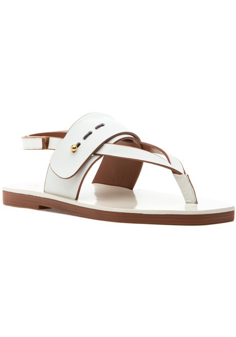 Mercedes Castillo Adria Cream Leather Sandals