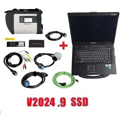 Mercedes diagnostic tool with laptop