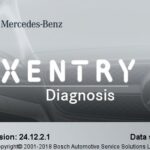 Xentry 2018.12 software main interface showcasing diagnostic programs