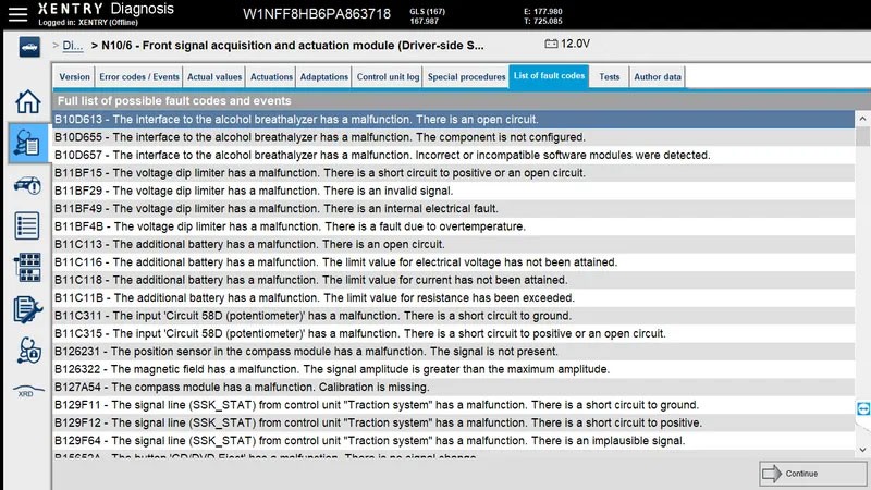 Xentry Diagnostic Software Main Functions 4