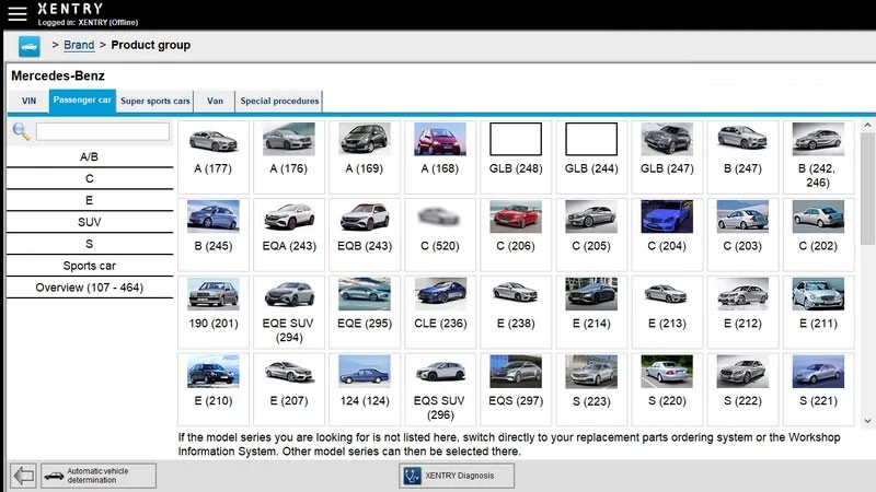 Xentry Diagnostic Software Support List 3